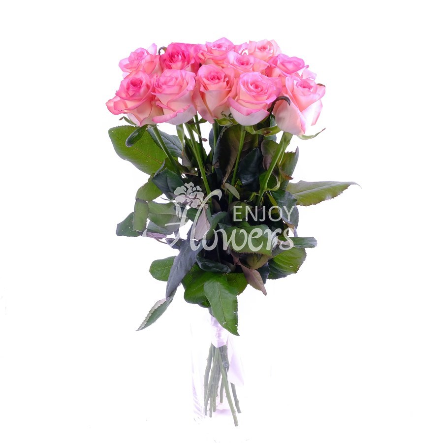 Букет из 11 нежно-розовых роз "Джумилия"
