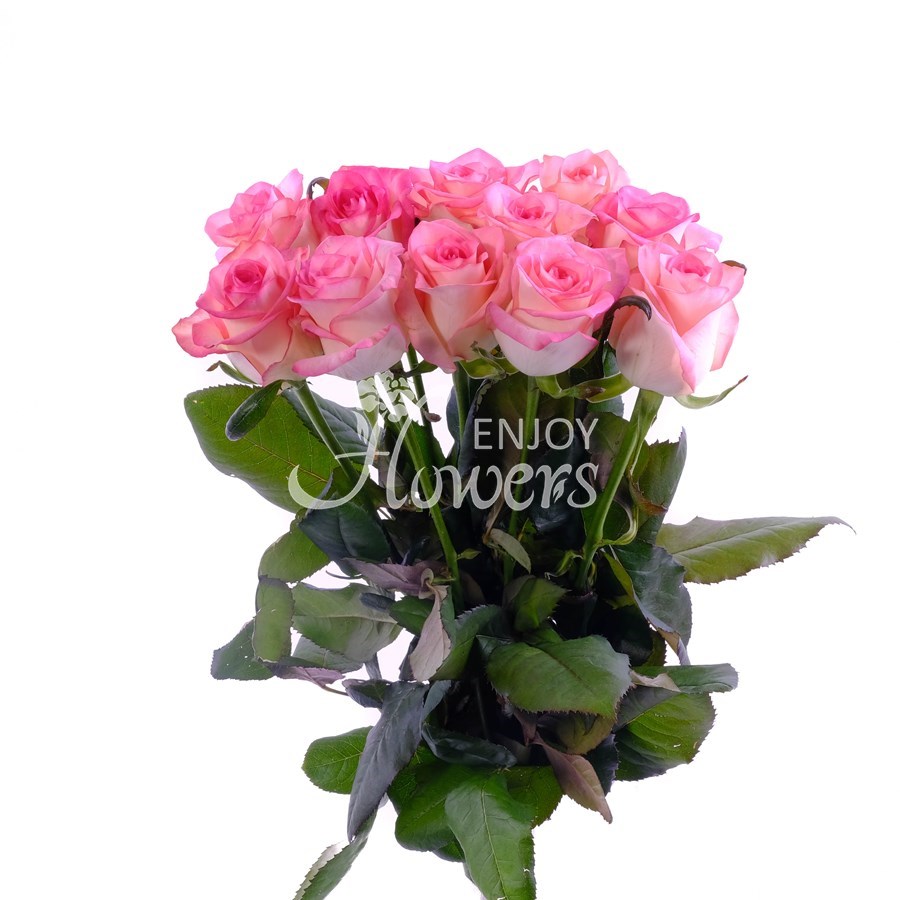 Букет из 11 нежно-розовых роз "Джумилия"
