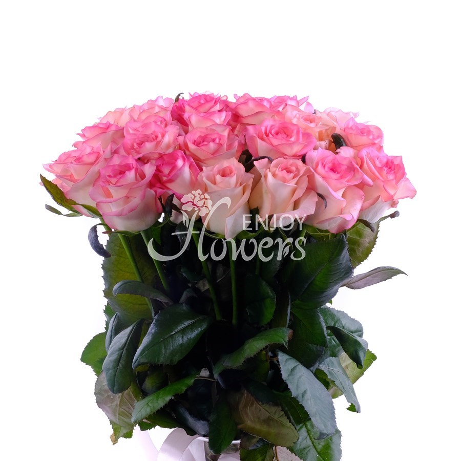 Букет из 25 нежно-розовых роз "Джумилия"
