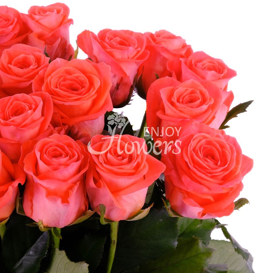 Букет из 25 роз "Оранжевые розы"