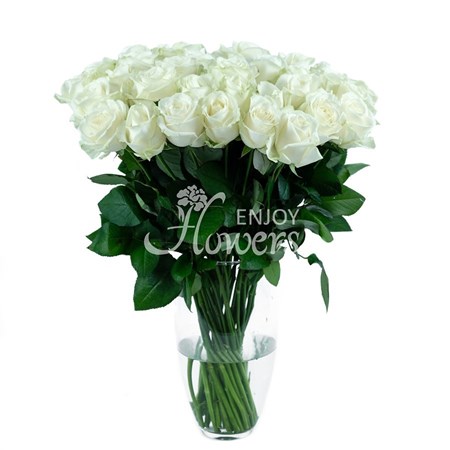 Белые розы "Аваланч"