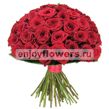 Букет из 51 красной розы "Мирабель"