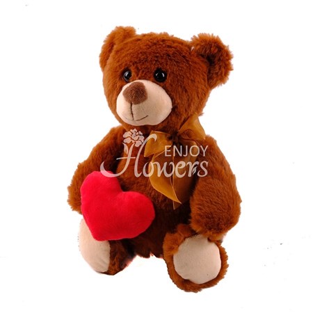 Мягкая игрушка "Медвежонок Миша с сердечком"