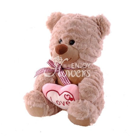 Мягкая игрушка "Мишка Обаяшка с сердцем"