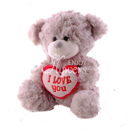 Мягкая игрушка "Мишка Очаровашка с сердцем"